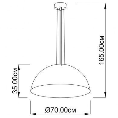 Люстра ALPS D70 WH/R-GO Imperium Light 07370.01.48