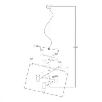 Люстра Zuma Line CANDEL HP1811-12