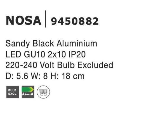 Настенный светильник NOSA Nova Luce 9450882