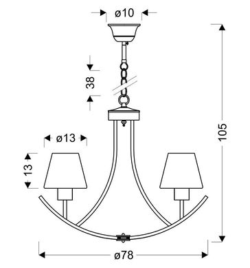 Люстра Candellux 36-38845 LONDON