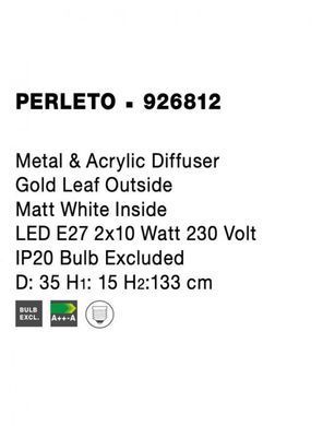 Люстра PERLETO Nova Luce 926812