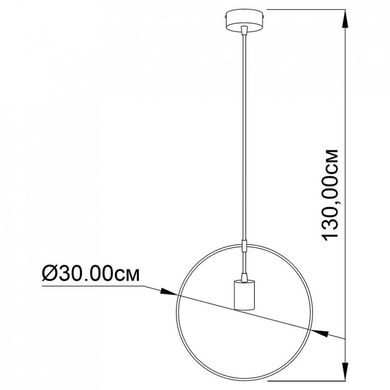 Люстра GEOMETRY CIRCLE BK Imperium Light 93101.05.05