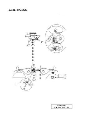 Люстра Trio Reality R3432-24 Country