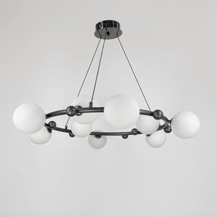 Люстра LineF MJ295/9 BK+WT
