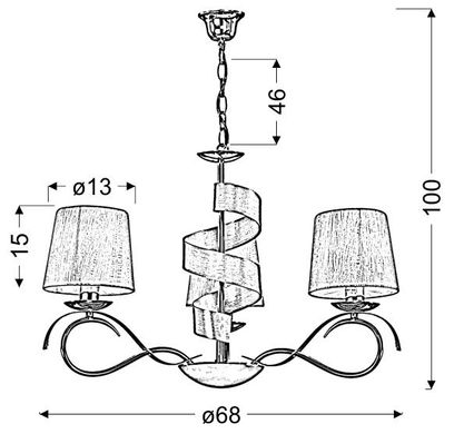 Люстра Candellux 33-23414 DENIS