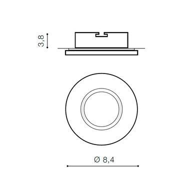 Вбудований вуличний світильник AZzardo IKA ROUND IP65 AZ2865