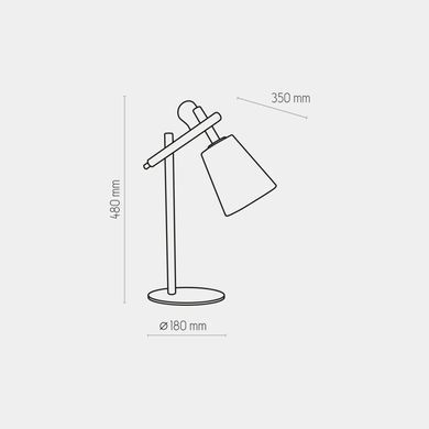 Настольная лампа TK Lighting VAIO WHITE 667