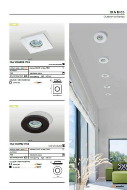 Вбудований вуличний світильник AZzardo IKA ROUND IP65 AZ3017
