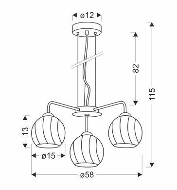Люстра Candellux 33-23834 LARIX