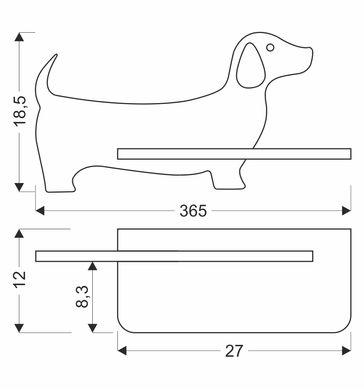 Настінний світильник Candellux 21-01047 DOG