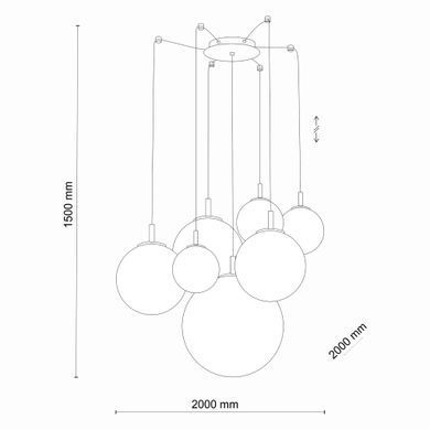 Люстра TK LIGHTING 4608 CADIX GOLD