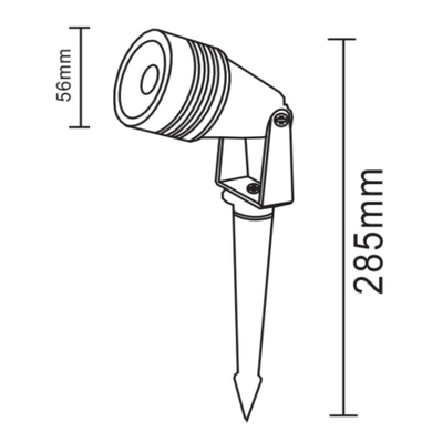 Вуличний світильник HOROZ ELECTRIC 075-022-1001-010 OPTIC-GX