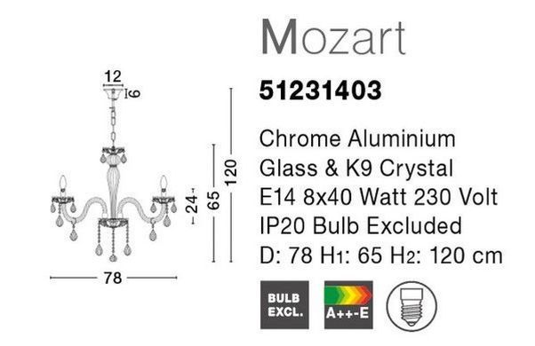Люстра Mozart Nova Luce 51231403
