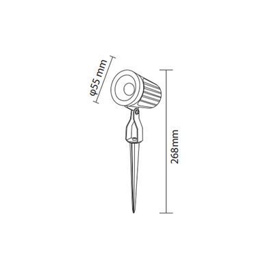 Вуличний світильник HOROZ ELECTRIC 076-117-0007-010 OPTIC-7L
