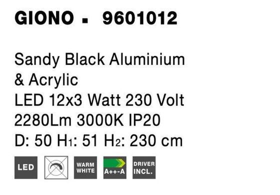 Люстра GIONO Nova Luce 9601012
