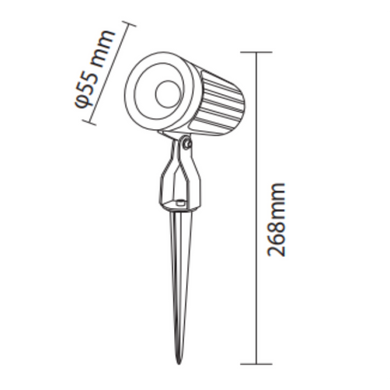 Вуличний світильник HOROZ ELECTRIC 076-117-0007-030 OPTIC-7L