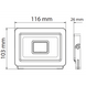 Прожектор світлодіодний HOROZ ELECTRIC 068-010-0030-040 ASLAN-30