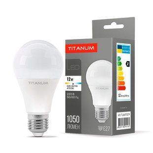 Лампа LED TITANUM TLA6012274 24163 E27 12 Вт 4100K 1050Lm