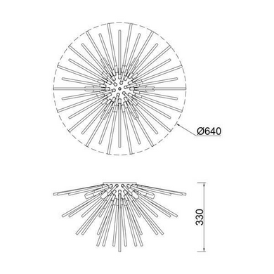 Люстра Zuma Line URCHIN C0491-06B-F7DY