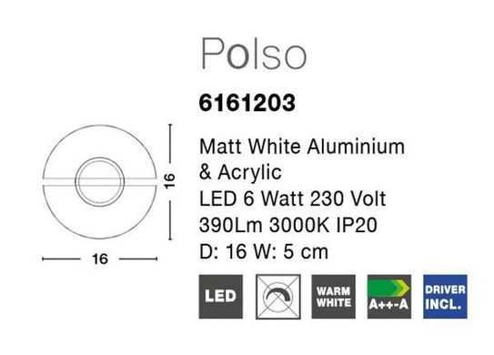 Настінний світильник Polso Nova Luce 6161203