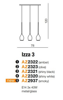 Люстра AZzardo IZZA AZ2937