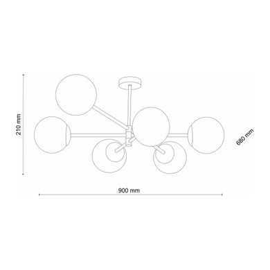 Люстра TK LIGHTING 4734 SARIUS BLACK
