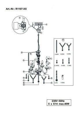 Люстра Trio Reality R1107-03 Luster