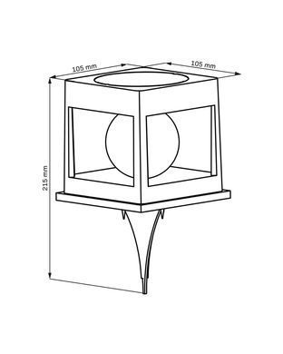 Вуличний світильник POLUX 329486 Cubo
