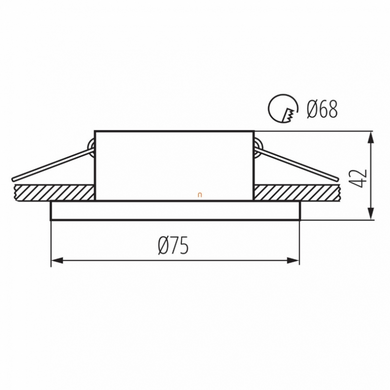 Точечный светильник Kanlux SIMEN DSO G/W 29142