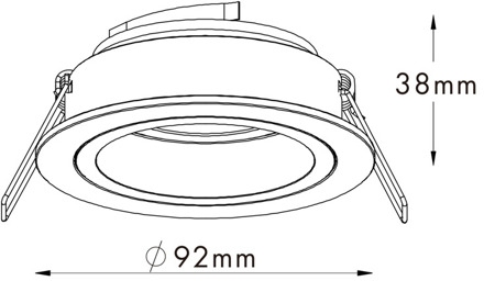 Точечный светильник Zuma Line CHUCK DL ROUND 92699