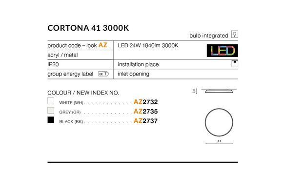 Потолочный светильник AZzardo CORTONA AZ2737