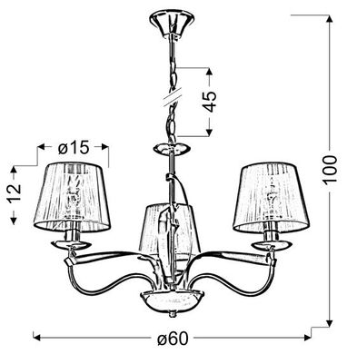 Люстра Candellux 33-55057 DIVA