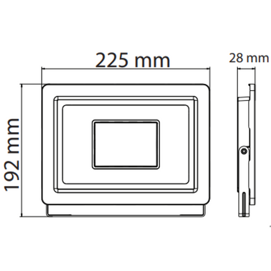 Прожектор світлодіодний HOROZ ELECTRIC 068-010-0100-010 ASLAN-100