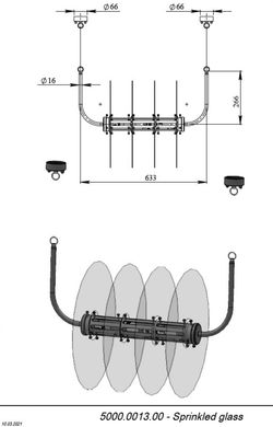 Люстра Sprinkled Glass PikArt 25644-4