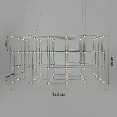 Люстра Linef MJ199-1200*600*600 Titanium
