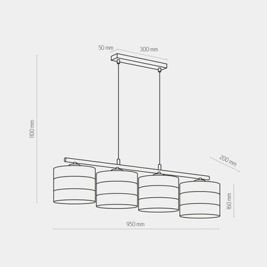 Люстра TAGO 4 WH TK-Lighting 3224