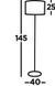 Торшер Searchlight FISHNET EU2832-2BK