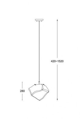 Люстра Zuma Line ROCK P0488-01B-U8AC