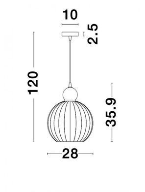 Люстра ODELL Nova Luce 9988280