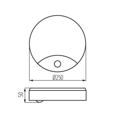 Вуличний стельовий світильник SANSO LED 15W-NW-SE KANLUX 26520