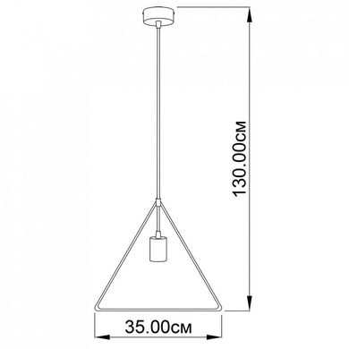 Люстра GEOMETRY TRIENGLE BK Imperium Light 93104.05.05