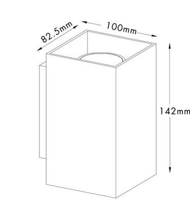 Настенный светильник Zuma Line SANDY WL SQUARE 92698