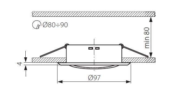 Точечный светильник Kanlux ARGUS CT-2115-C 305