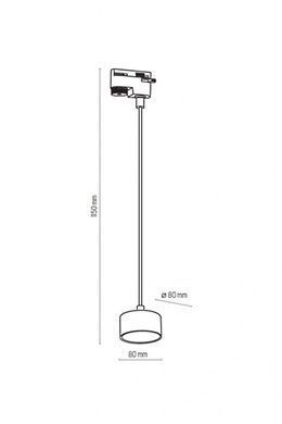 Трековий світильник TRACER GX53 BK TK-Lighting 4275