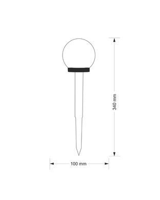 Вуличний світильник POLUX 304711 Kula LED