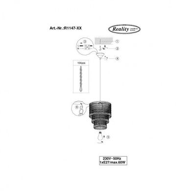 Люстра Trio Reality R1147-06 Orient