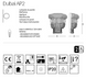 Хрустальное бра Ideal Lux DUBAI 201023