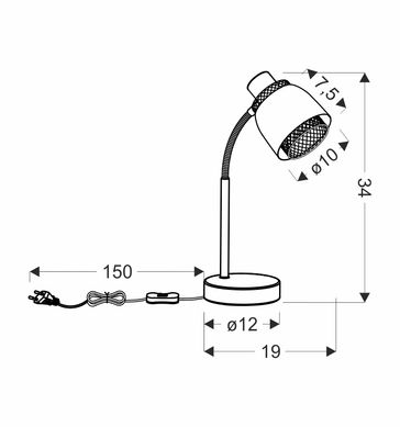 Настольная лампа Candellux 41-13774 Aleksandria