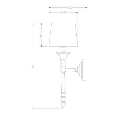 Бра Zuma Line CLOE RLB94875-1W