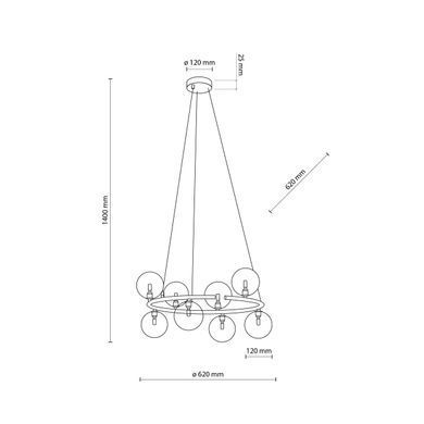 Люстра TK LIGHTING 6844 Anabelle